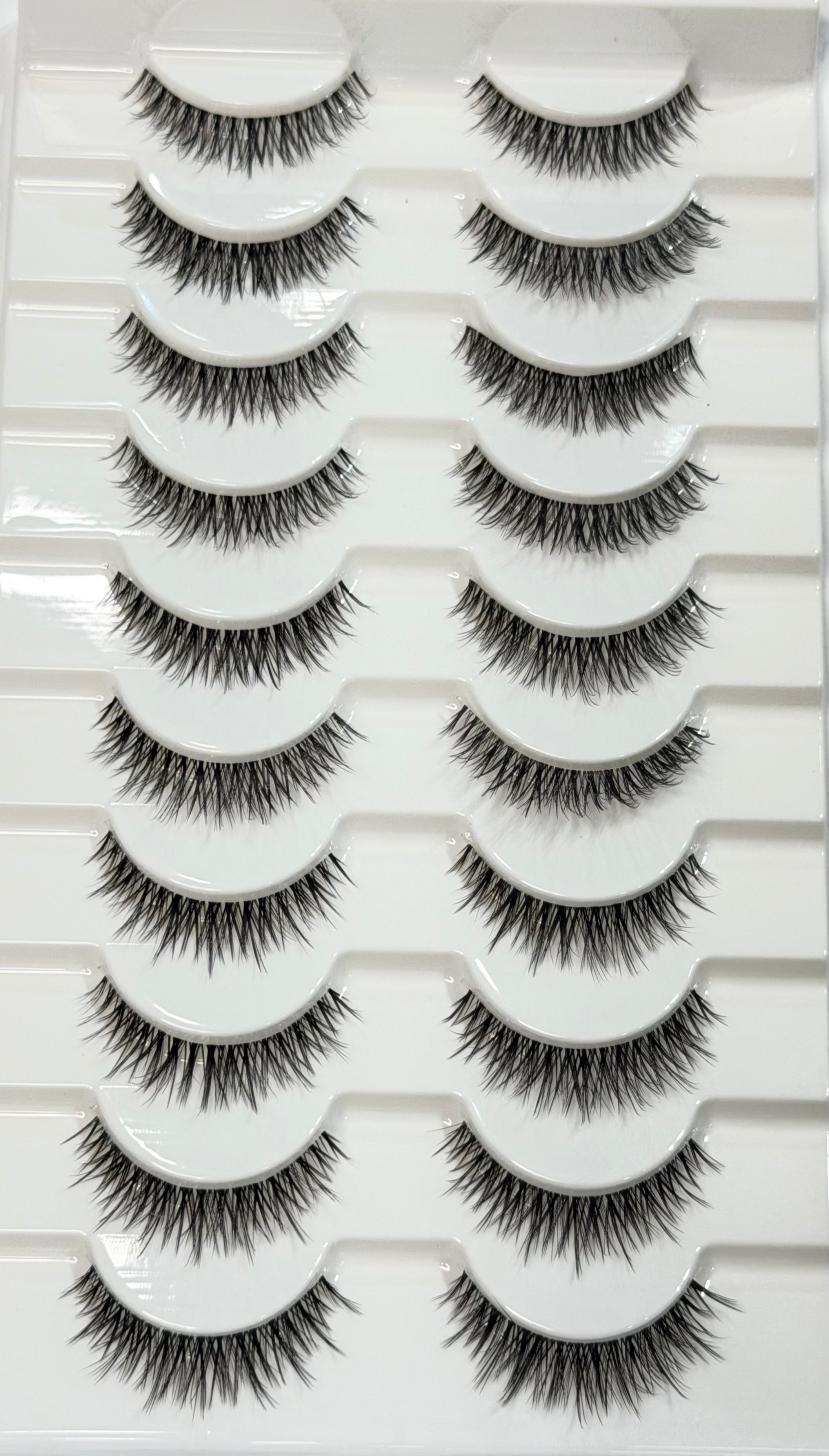 Bezza TRANSPARENT BAND LASHES SET OF 10 PAIR - ZYRA-T