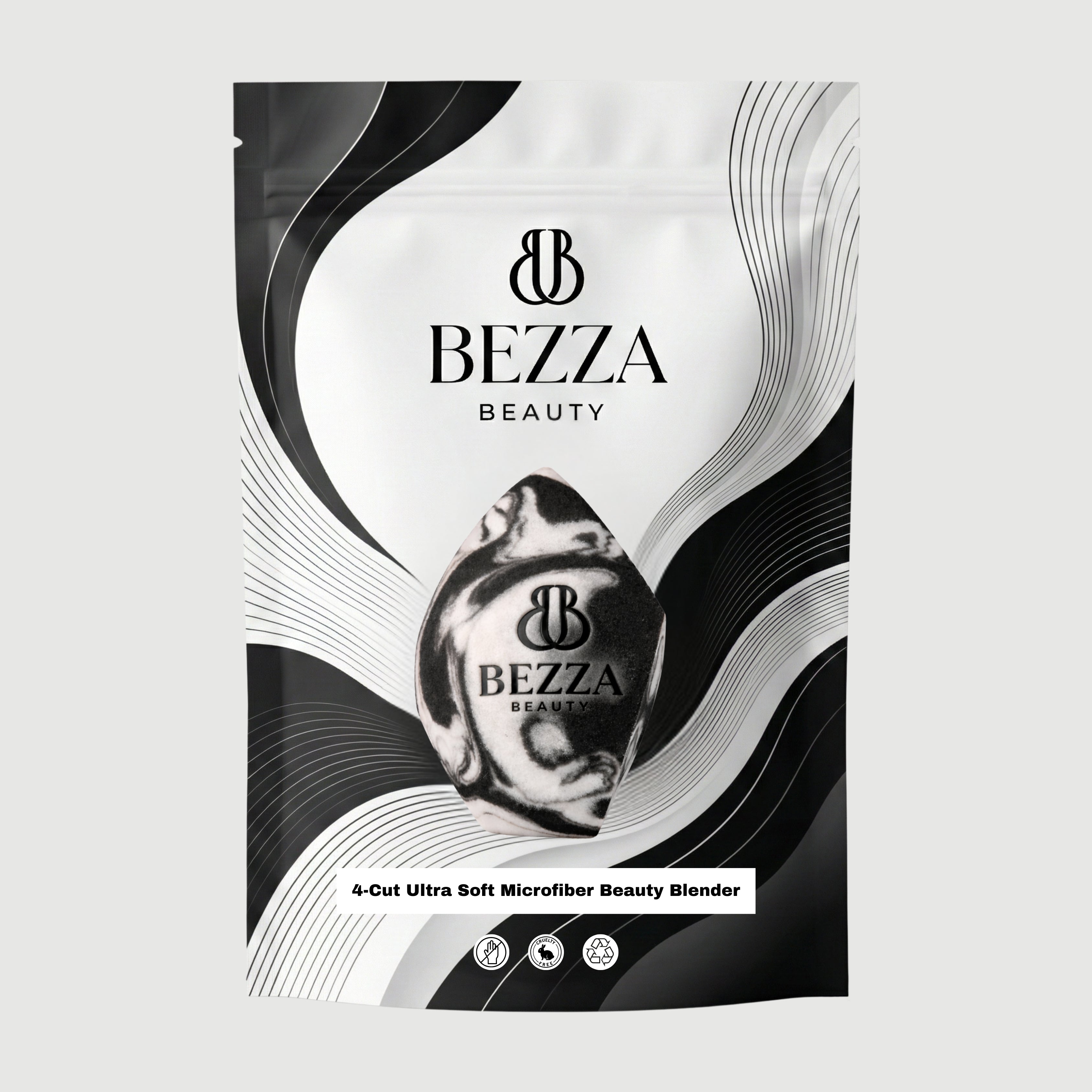 Bezza 4-Cut Ultra Soft Microfiber Beauty Blender